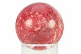 Polished Thulite (Manganian-Zoisite) Sphere - Trondheim, Norway #301505-1